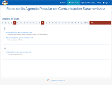 Tablet Screenshot of foros.apc-suramerica.net